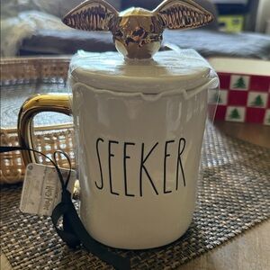 Rae Dunn White and Gold Harry Potter Seeker Mug
